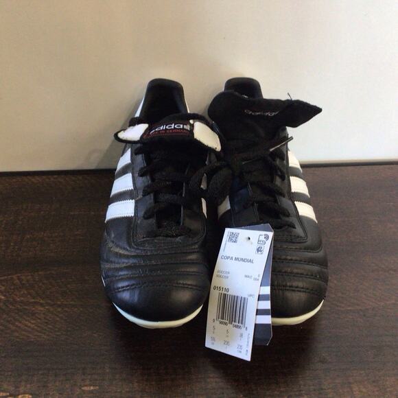 Adidas Copa Mundial Outdoor Soccer Cleats Black White Mens Size 5.5 Futbol - Picture 1 of 6